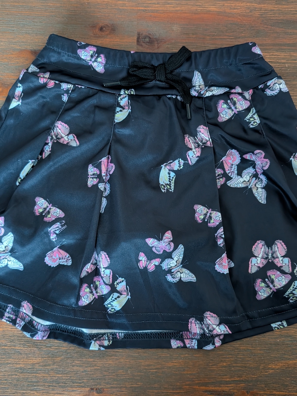 Body Glove Black Skort with Pink & White Butterfly Print